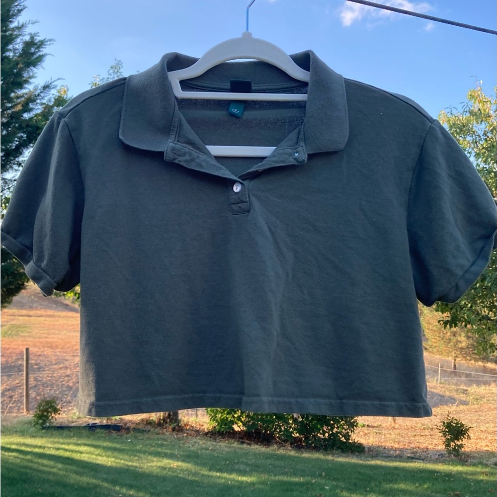 Wild Fable Cropped Polo Shirt